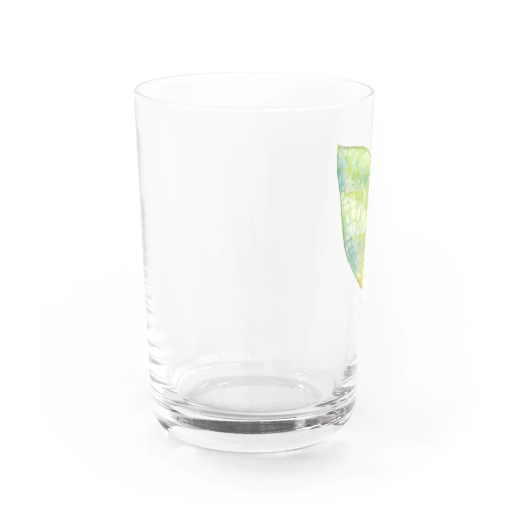 暖暖あたたかの葉っぱ Water Glass :left