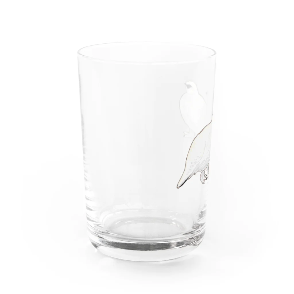 ⚡️カミナリ運送⚡️の冬羽夫婦❄️ Water Glass :left