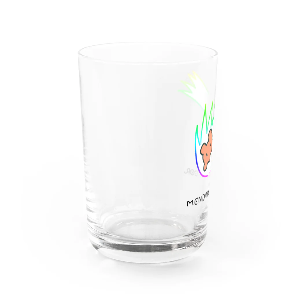 sabinukiosushiの単独で大気圏突入するメンダコ （文字入り） Water Glass :left