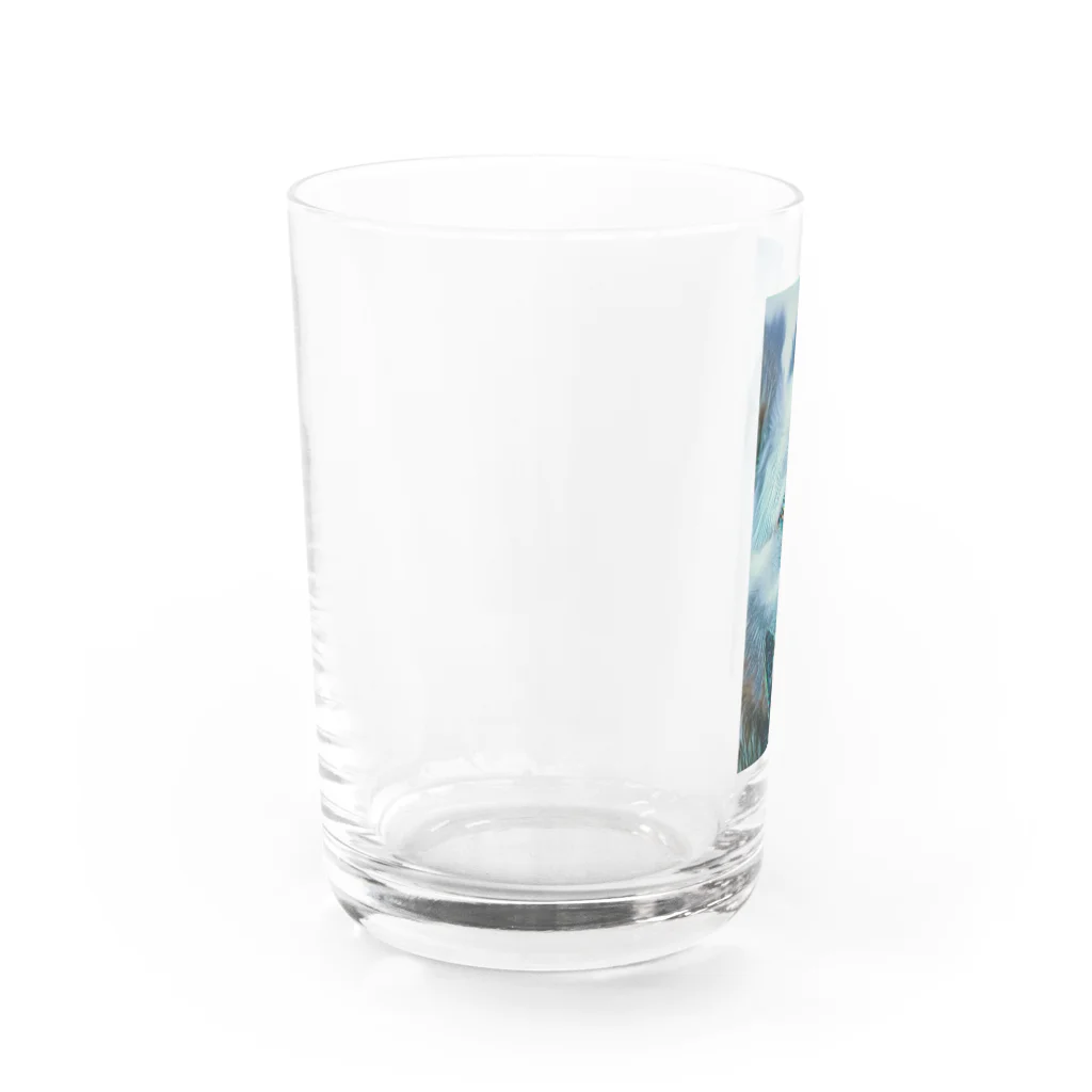 jpsat313のホアイトシェパードドアップ Water Glass :left