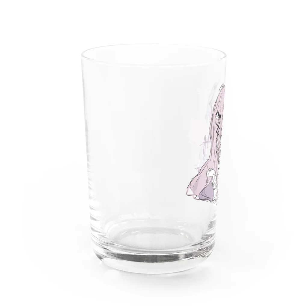 blossomのピンク✖紫系の地雷女の子 Water Glass :left