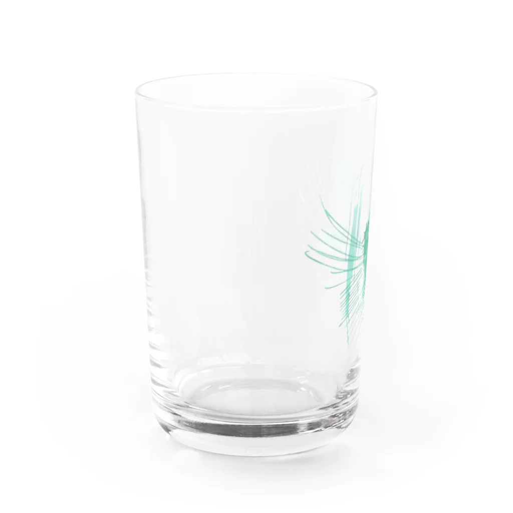 くろ【モノクローム】の翡翠 Water Glass :left