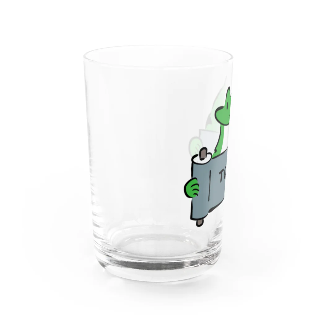 クライミングジムVORTEXの鳥獣戯画_微笑みカエル_トポ Water Glass :left