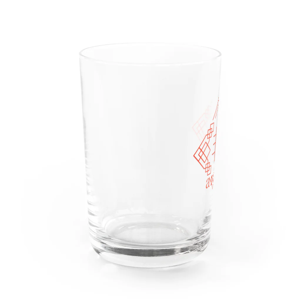 非　−arazu−の非　ロゴ透過 Water Glass :left