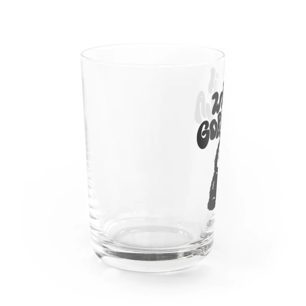 with Gorillaのwith  Gorilla (hippie logo) Water Glass :left