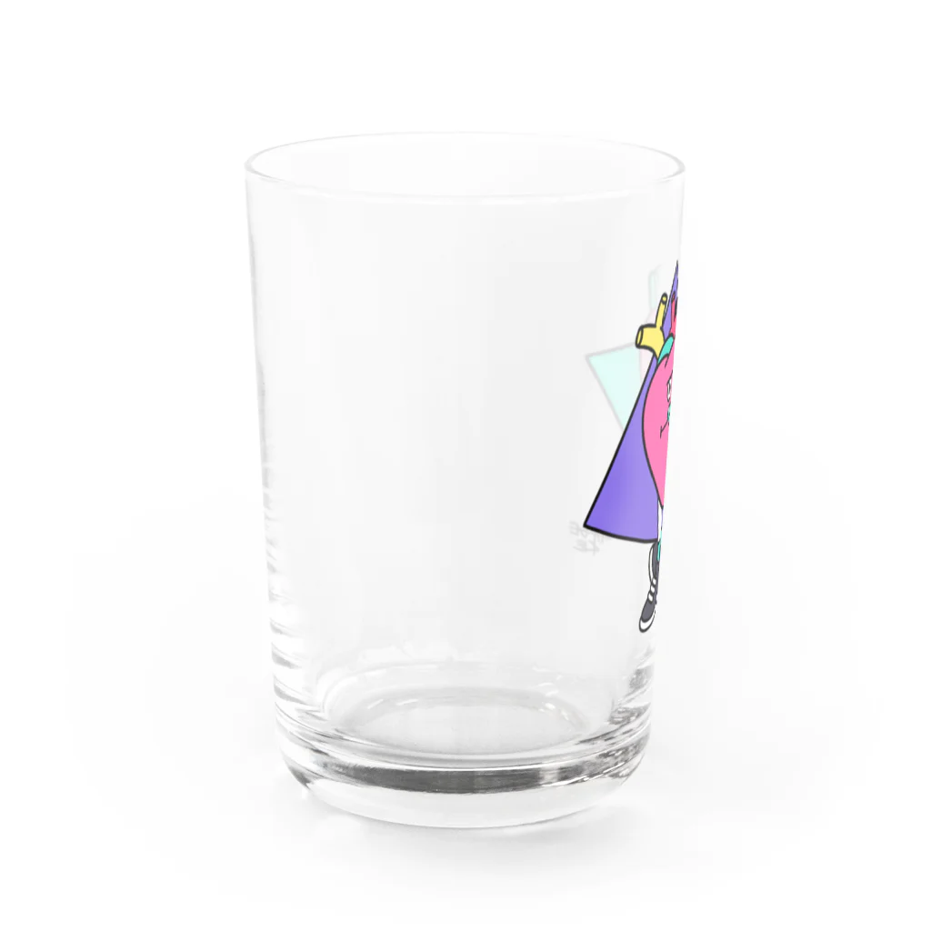 KAMENOCO SHOPのレトロポップ 心のすけ Water Glass :left