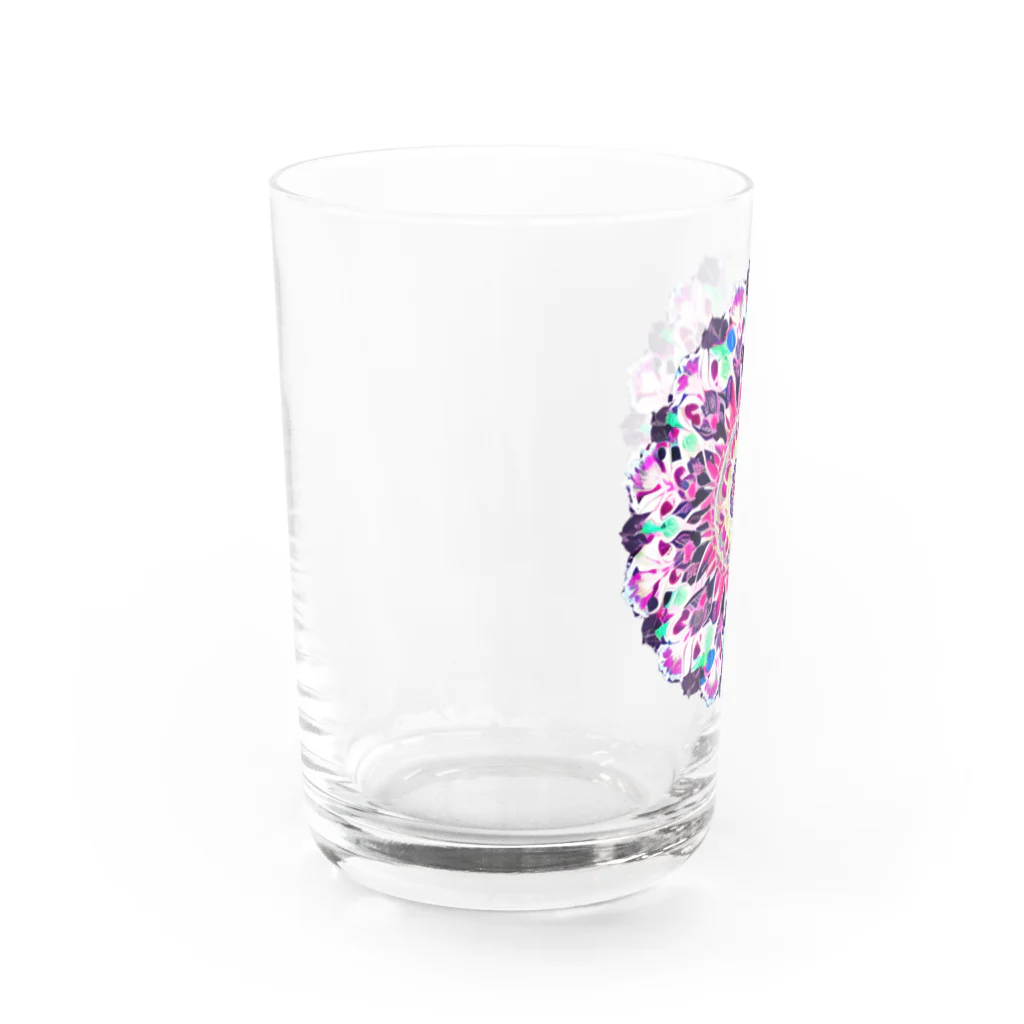 Lala-natural-accessoryのMandala Flower Water Glass :left