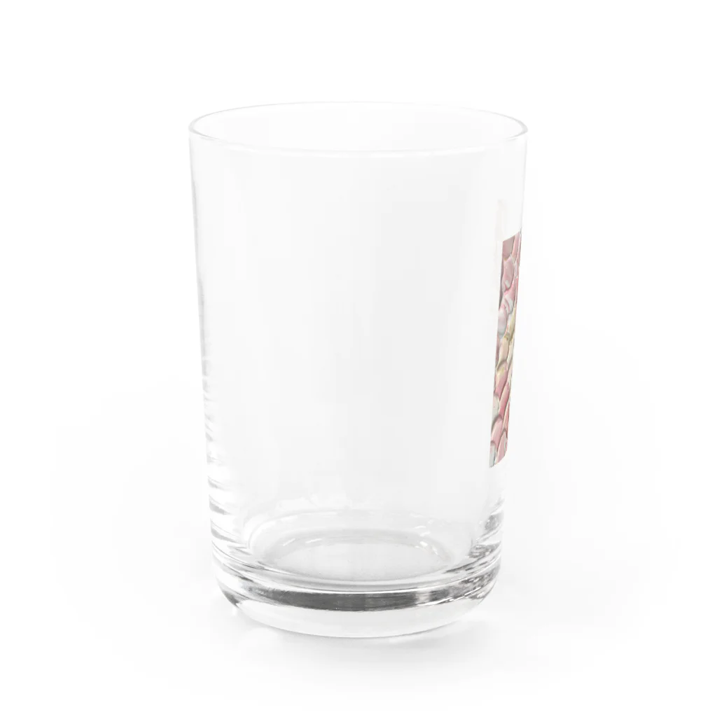 iroasobi_artのtexture_pink Water Glass :left