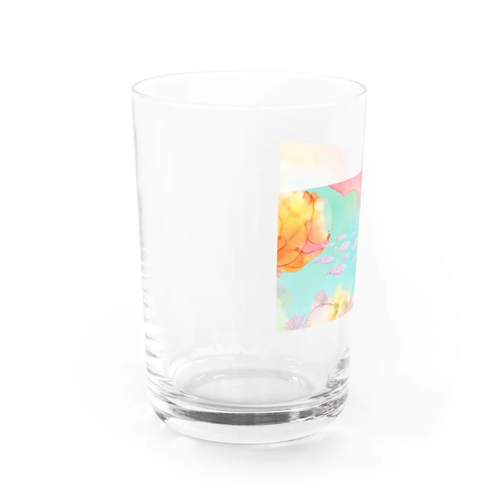 YuluttoUsagiのこころのままに泳げ Water Glass :left