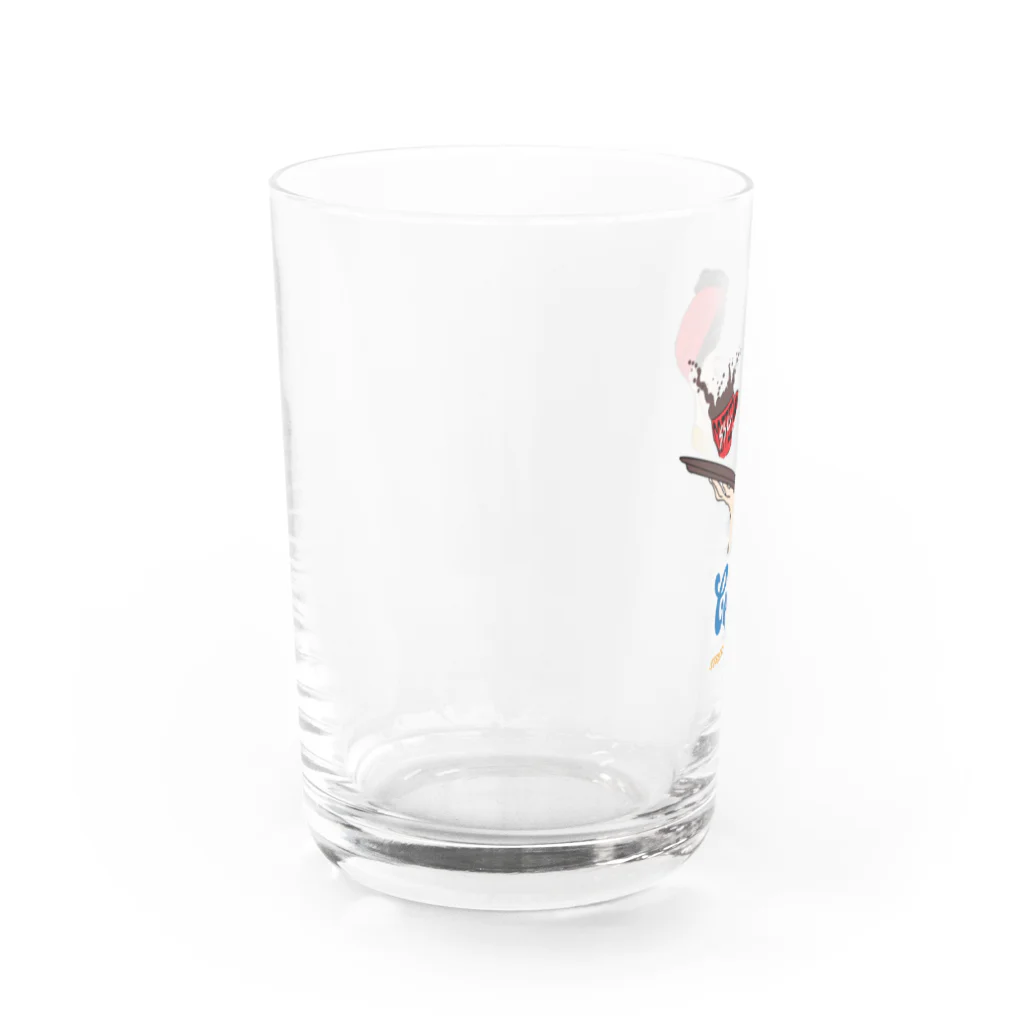 SHIGEのSTREET SPOT CAFE　coffeeイラスト Water Glass :left