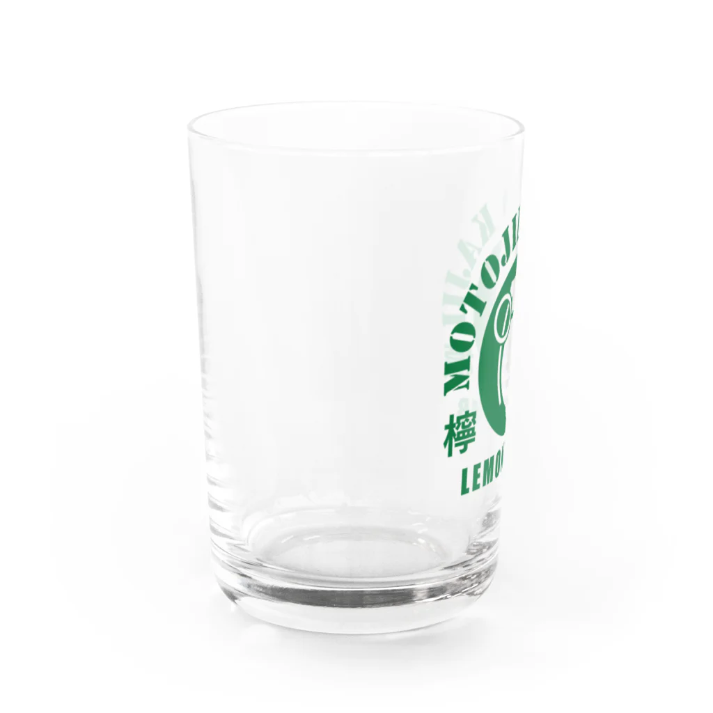 文豪館のレモン爆弾（梶井基次郎）「檸檬」より・文豪・文学 Water Glass :left