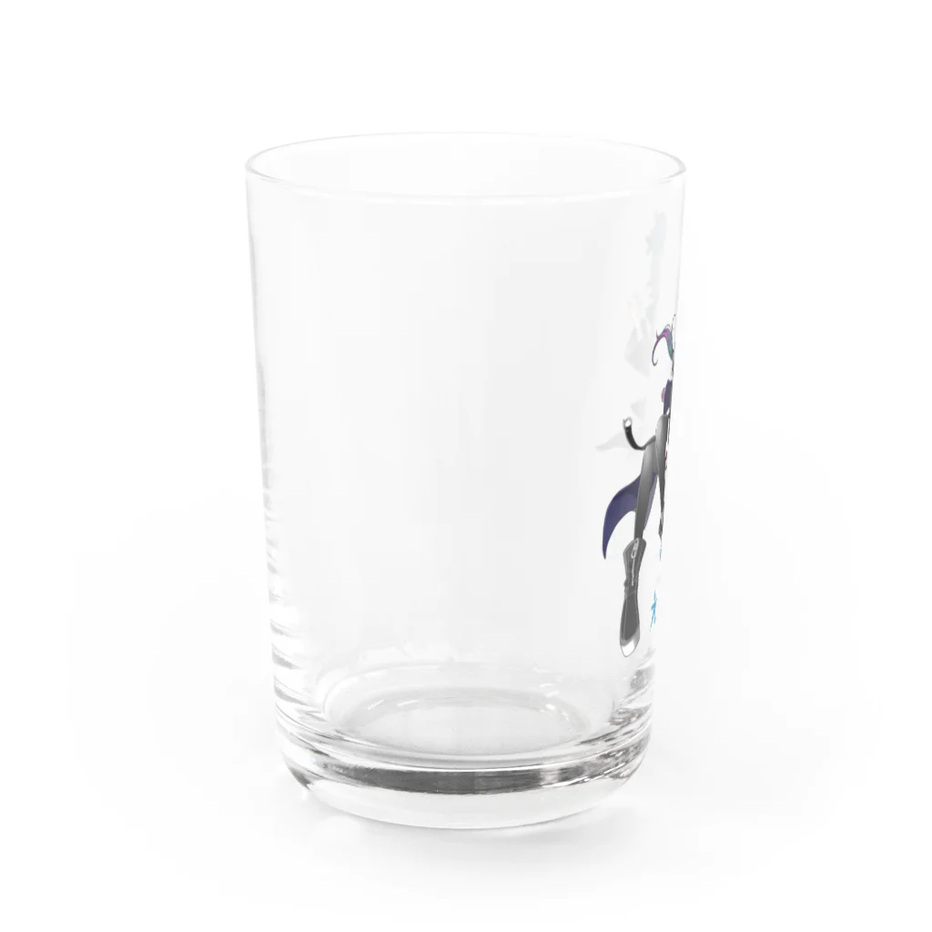 えるくし商店suzuri店の【2周年&新モデル記念】欲秤えるくしグッズ(ロゴ入り) Water Glass :left