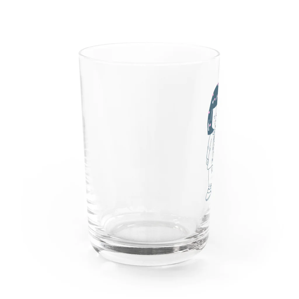 貞子やでのむーさん Water Glass :left