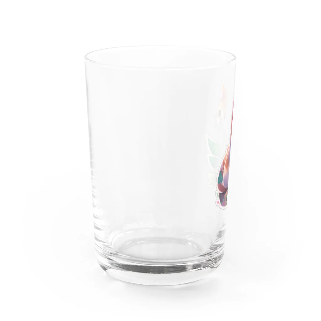 dolphineのキュートな猫 Water Glass :left