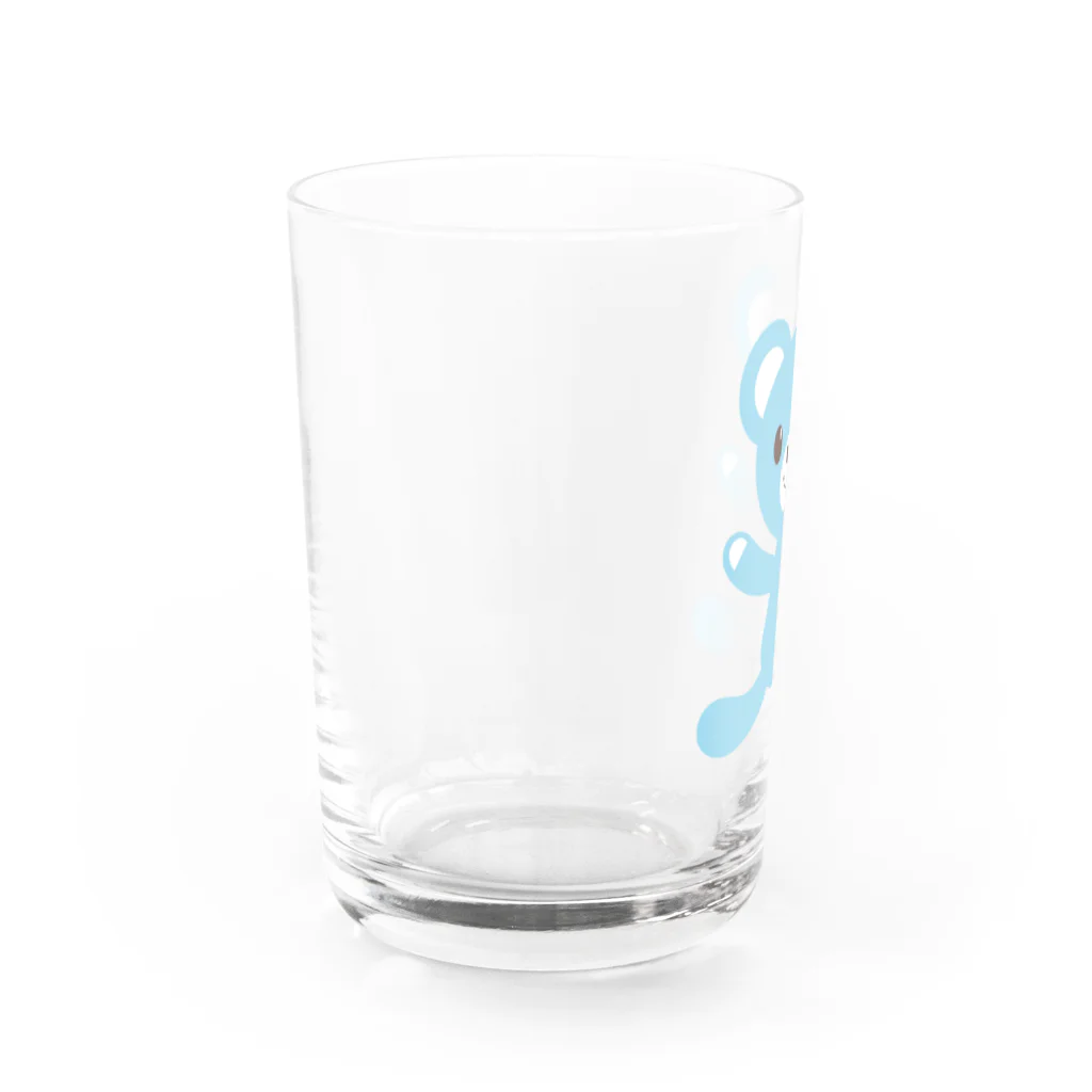 みずいろのくまのお店の水色のくま Water Glass :left