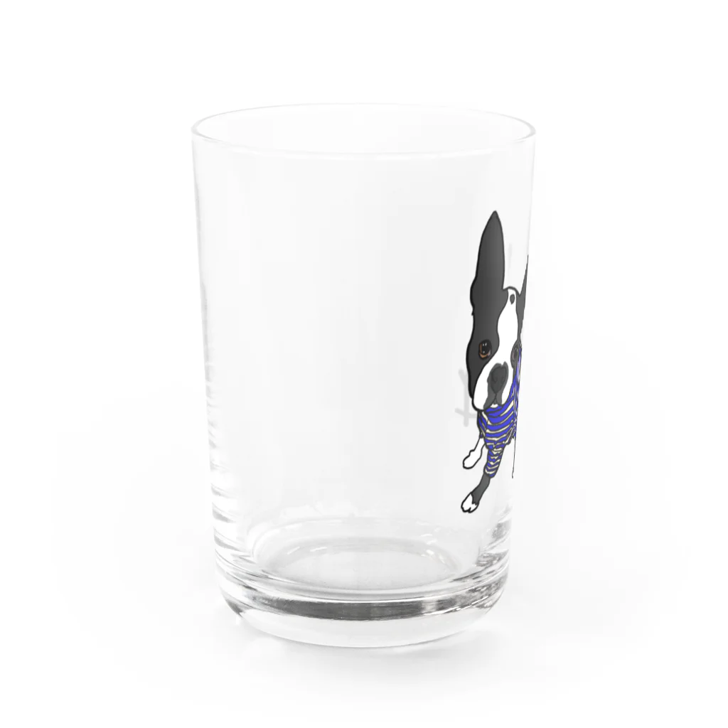 BuhiBuhiBooのMyボストンテリア Water Glass :left