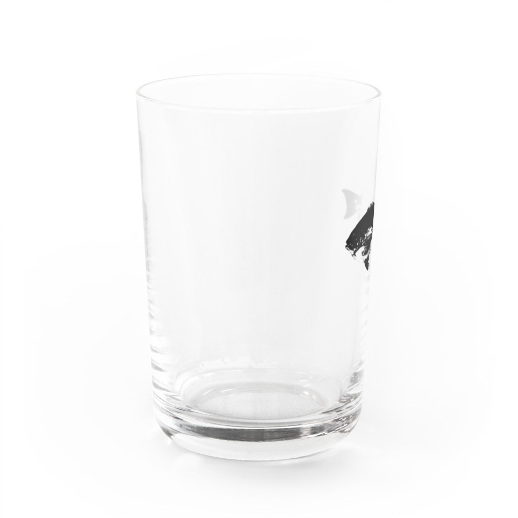 こいけやの口太魚拓風シルエット Water Glass :left