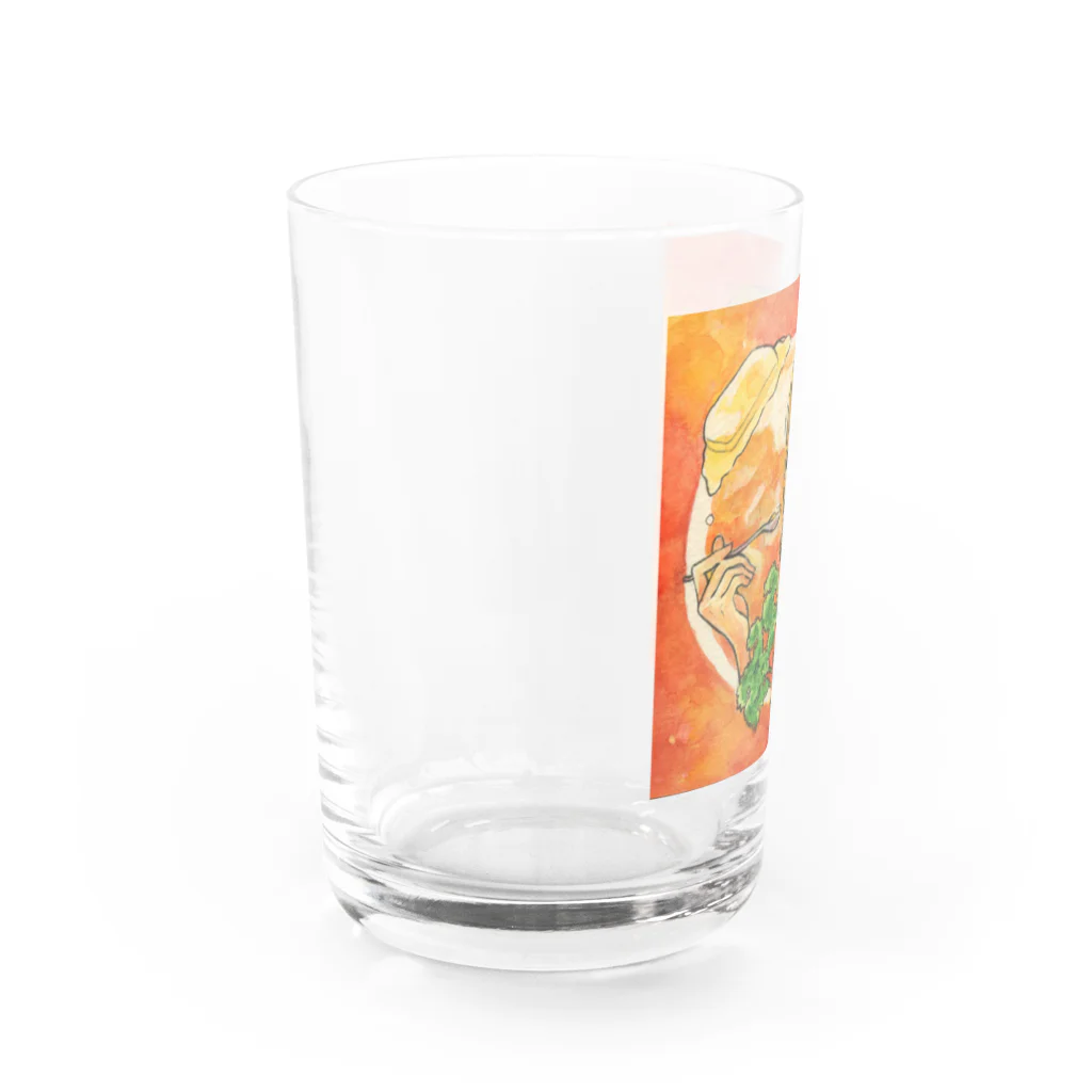 放課後屋のバターチキンカレー Water Glass :left