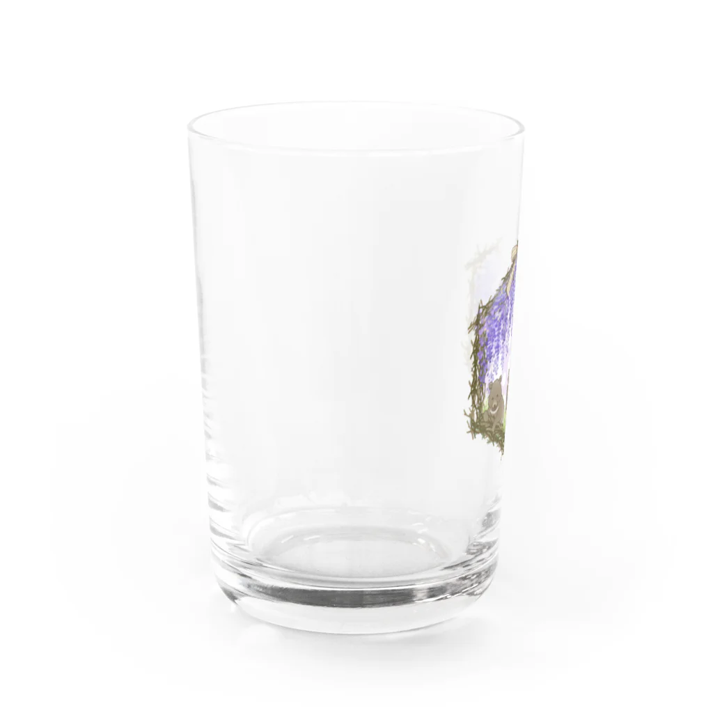 甘栗堂のふじベアさん　グラス Water Glass :left