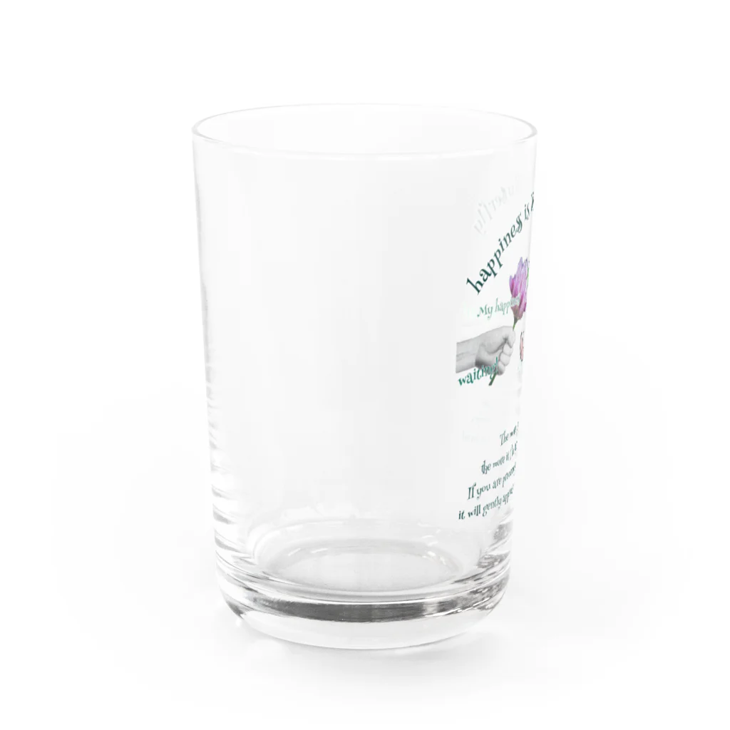 だっくのcollageart storeのβutterfly Water Glass :left