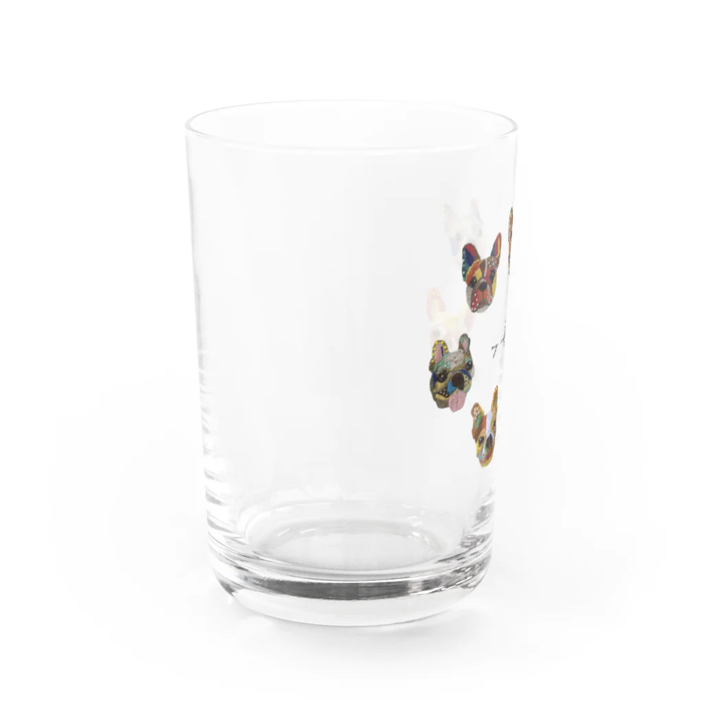 刺しゅうやchamのカラフルうちのこ刺繍(VIVIDフレブル) Water Glass :left