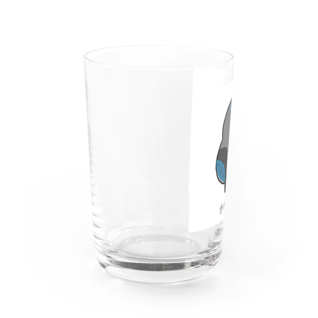 はるさめのみせの背中で語る鳥　カケス Water Glass :left