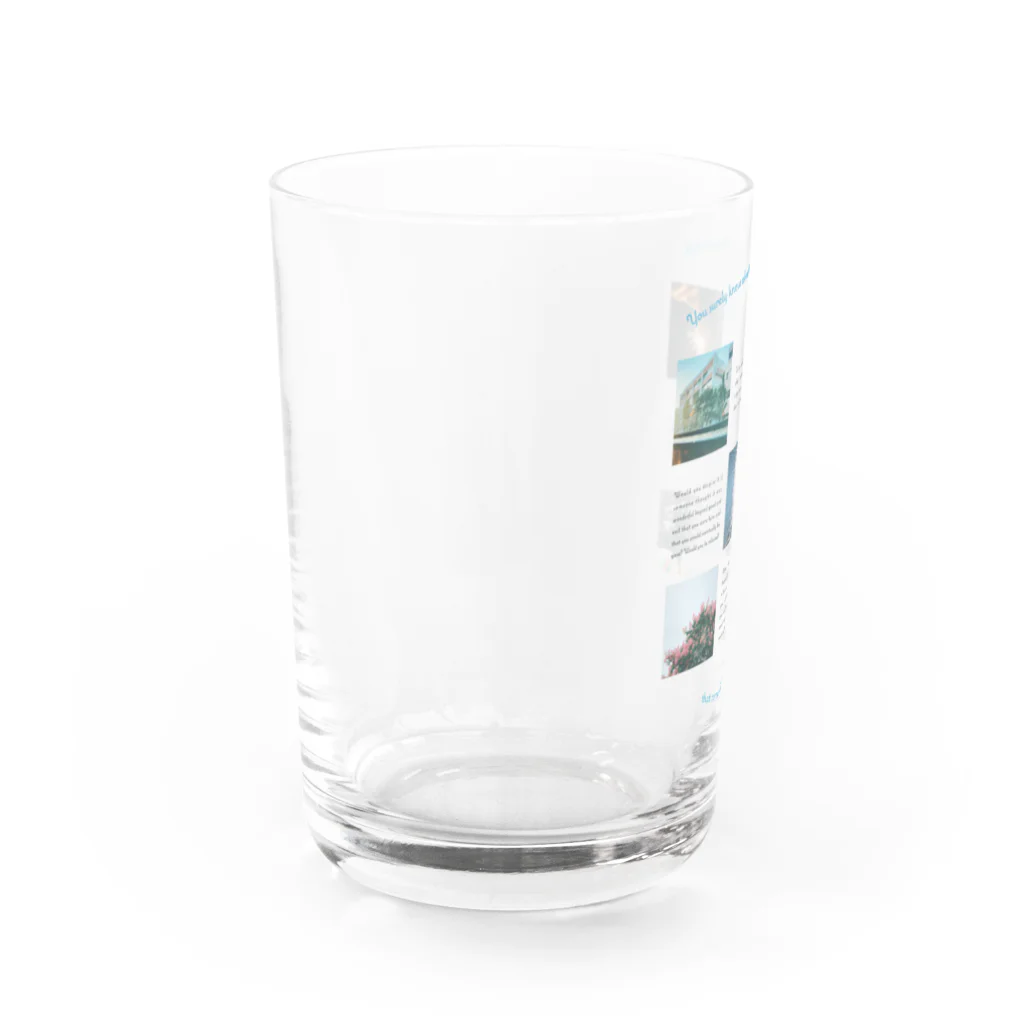 この星スーベニアショップ（すずり店）の【英】生きていることにまつわる大小さまざまな魔法 Water Glass :left