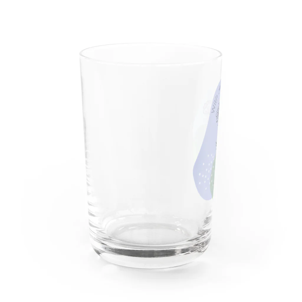 insparation｡   --- ｲﾝｽﾋﾟﾚｰｼｮﾝ｡の感謝 (寒色 ) Water Glass :left