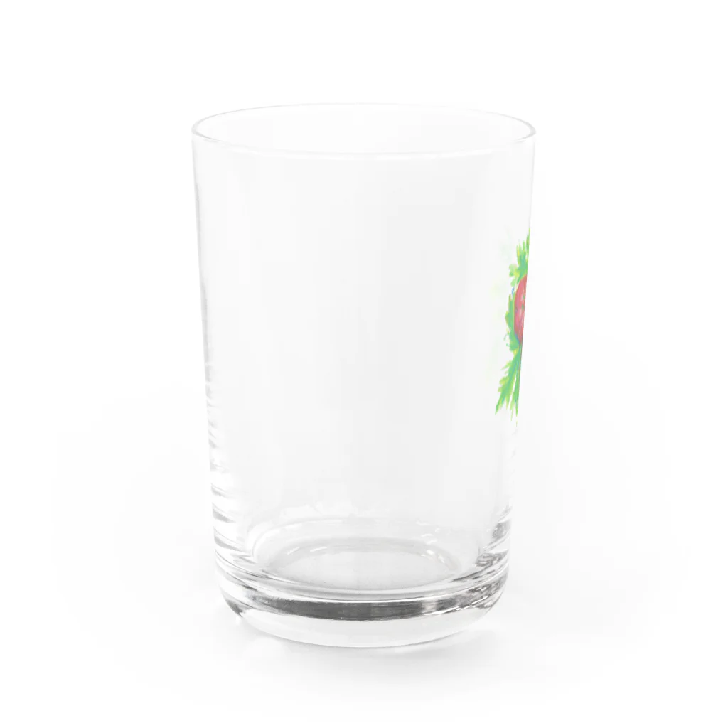 穂田ぽたのパンジーのミニ Water Glass :left