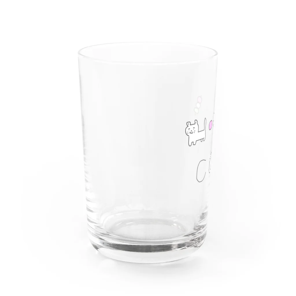 ちょこみんと🍫🍀の絵で学ぶcat Water Glass :left