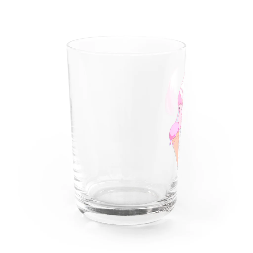 ヤバいTシャツ屋しゃんの暑い夏はアイスだ012 Water Glass :left