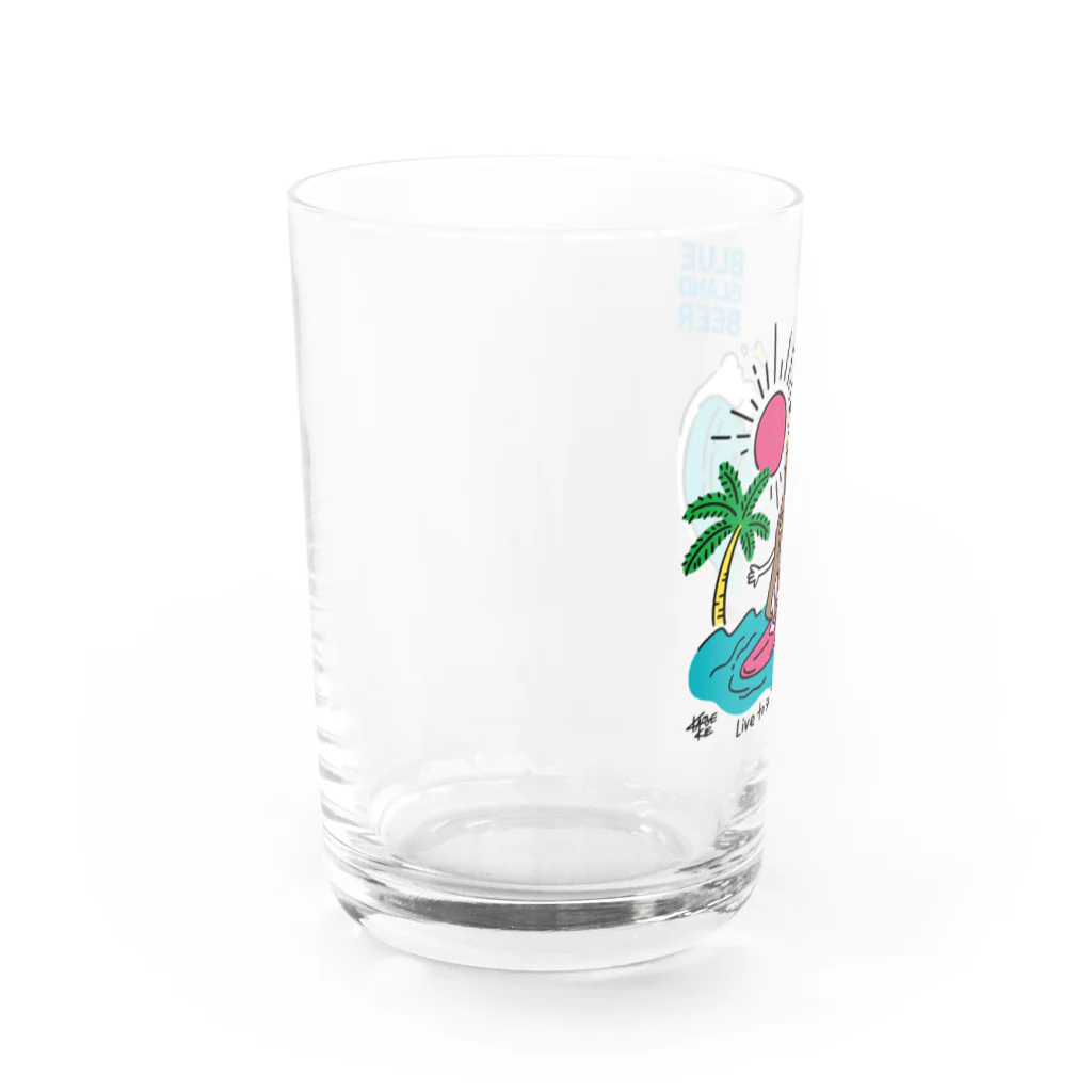 BLUE ISLAND BEER グッズストアのBLUE ISLAND SURFER Water Glass :left