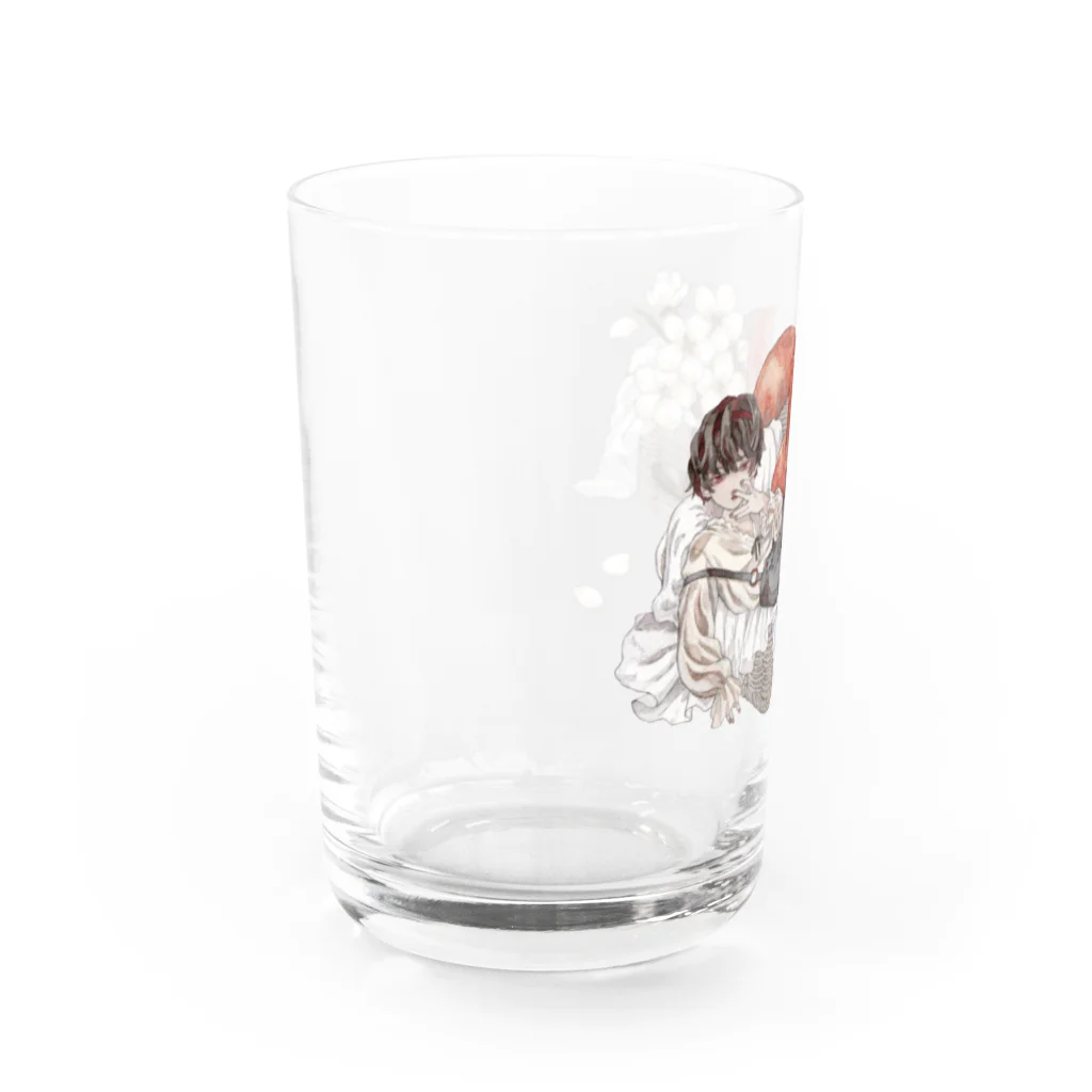 おやつやふがしのりんごバスケット Water Glass :left