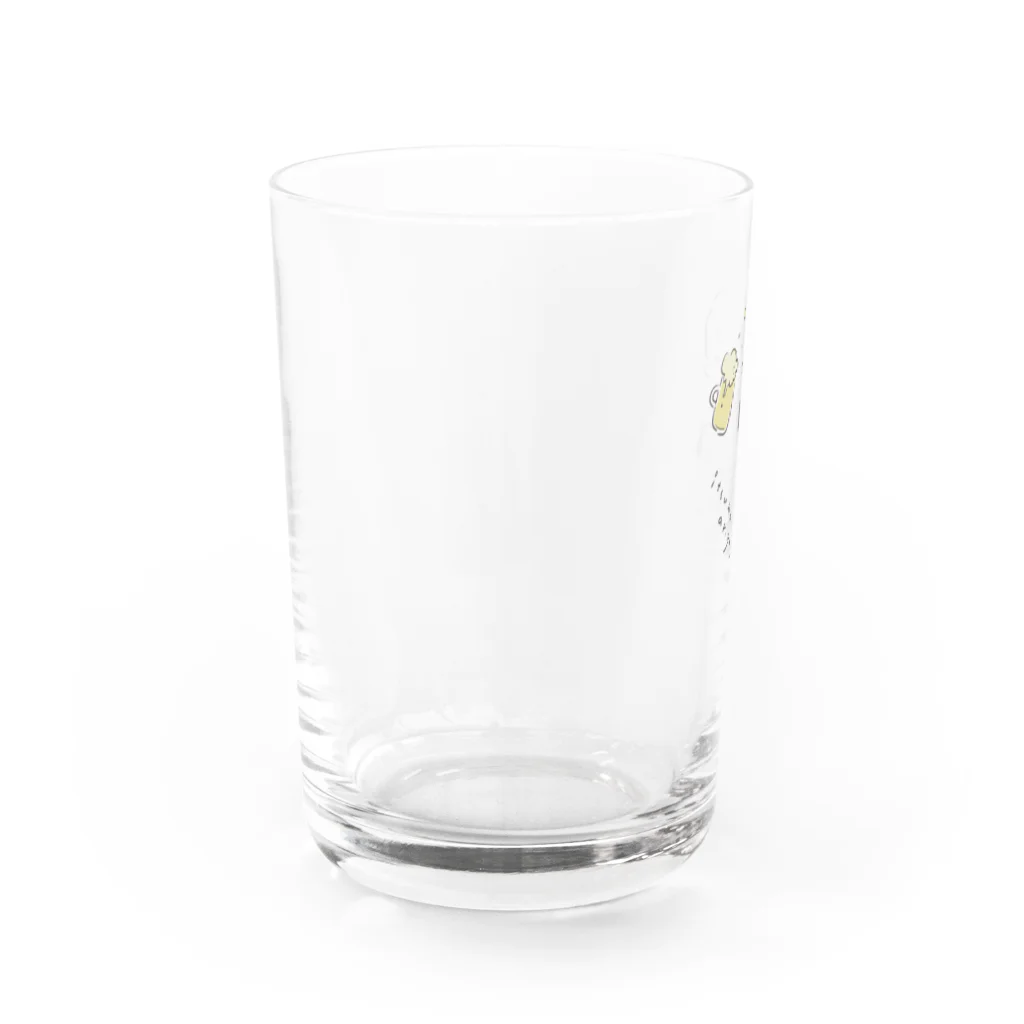 ✏︎ j.ラクガキ shopのおとーさんと ビール Water Glass :left