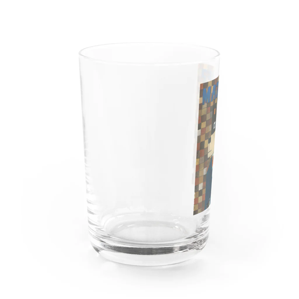 ぶたのたんこぶのまじめなくま Water Glass :left