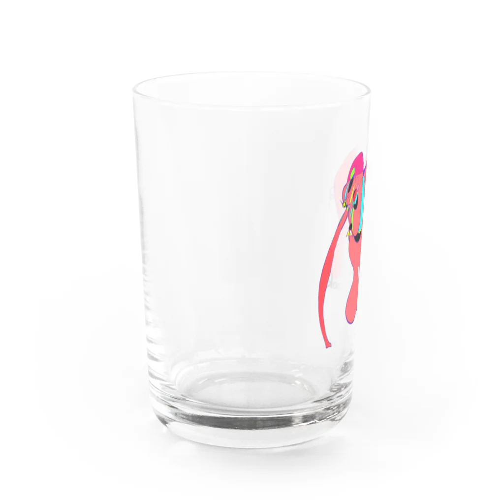 童心だよーんの赤いぞうさん Water Glass :left