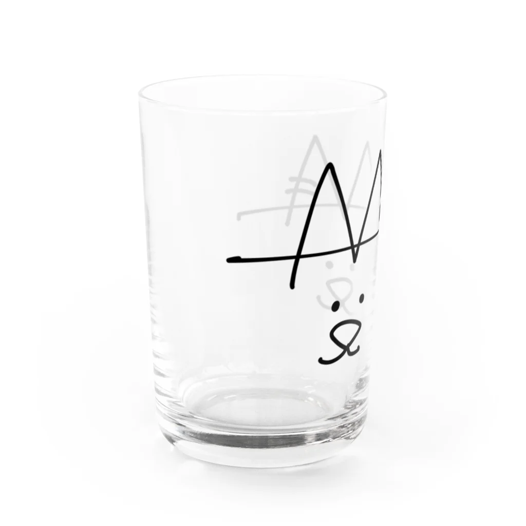 みさきアニマルすまいるの【えむえむマーク】グラス Water Glass :left