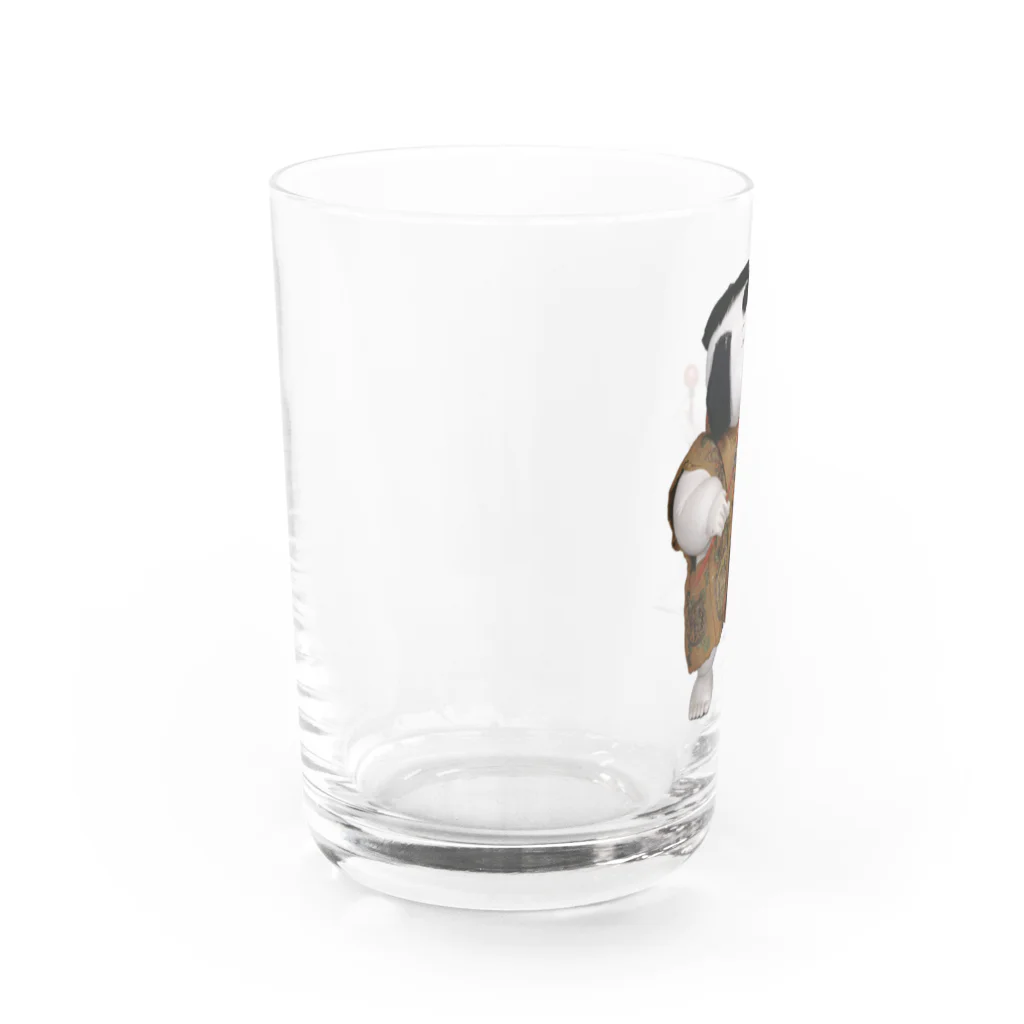 メディア木龍・谷崎潤一郎研究のつぶやきグッズのお店の御所人形（大） Water Glass :left