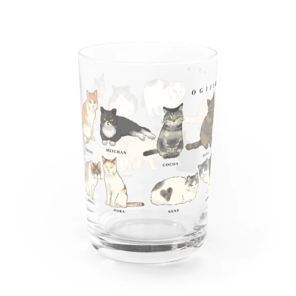 OHAYO CHAHANの男木島猫ずかんグラス Water Glass :left