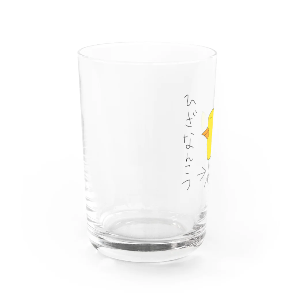 ちょこみんと🍫🍀のひざなんこつ Water Glass :left