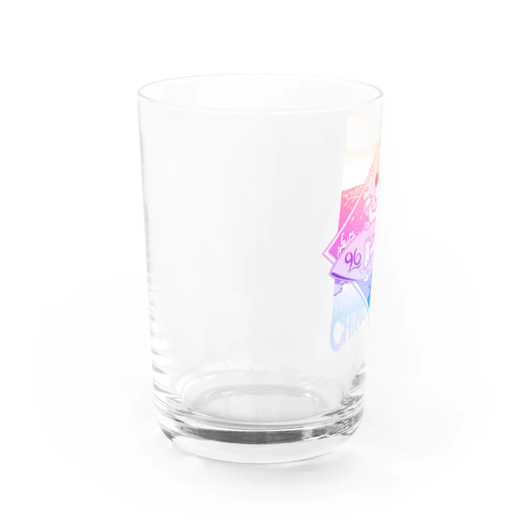 抜群のちぬあうと22 -サンセット- Water Glass :left