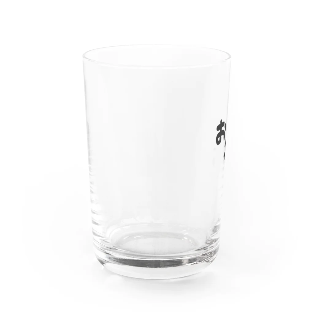 Omochi-kunのおもち（デカ文字） Water Glass :left