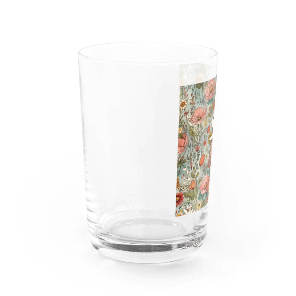 天道虫のVintage Bunny Water Glass :left