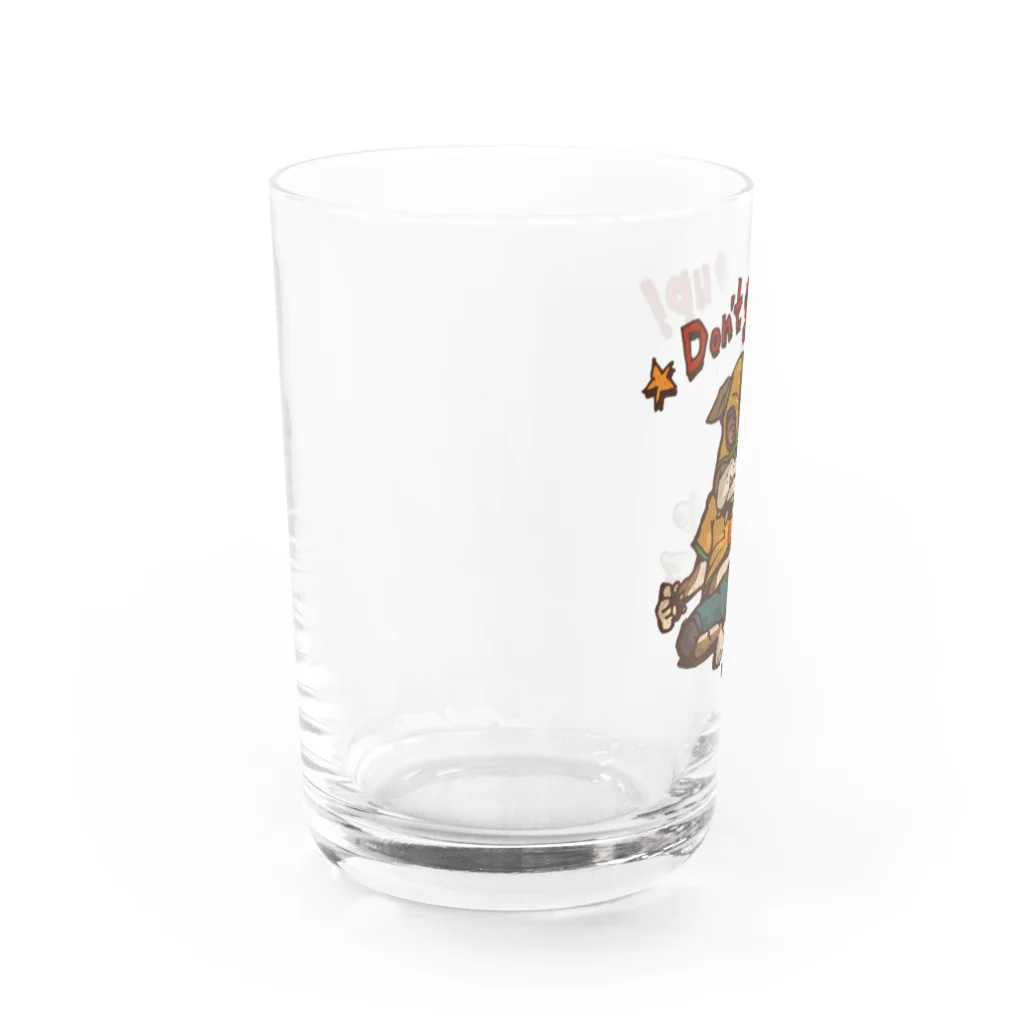 まつもトイズのブルドッグマン Water Glass :left