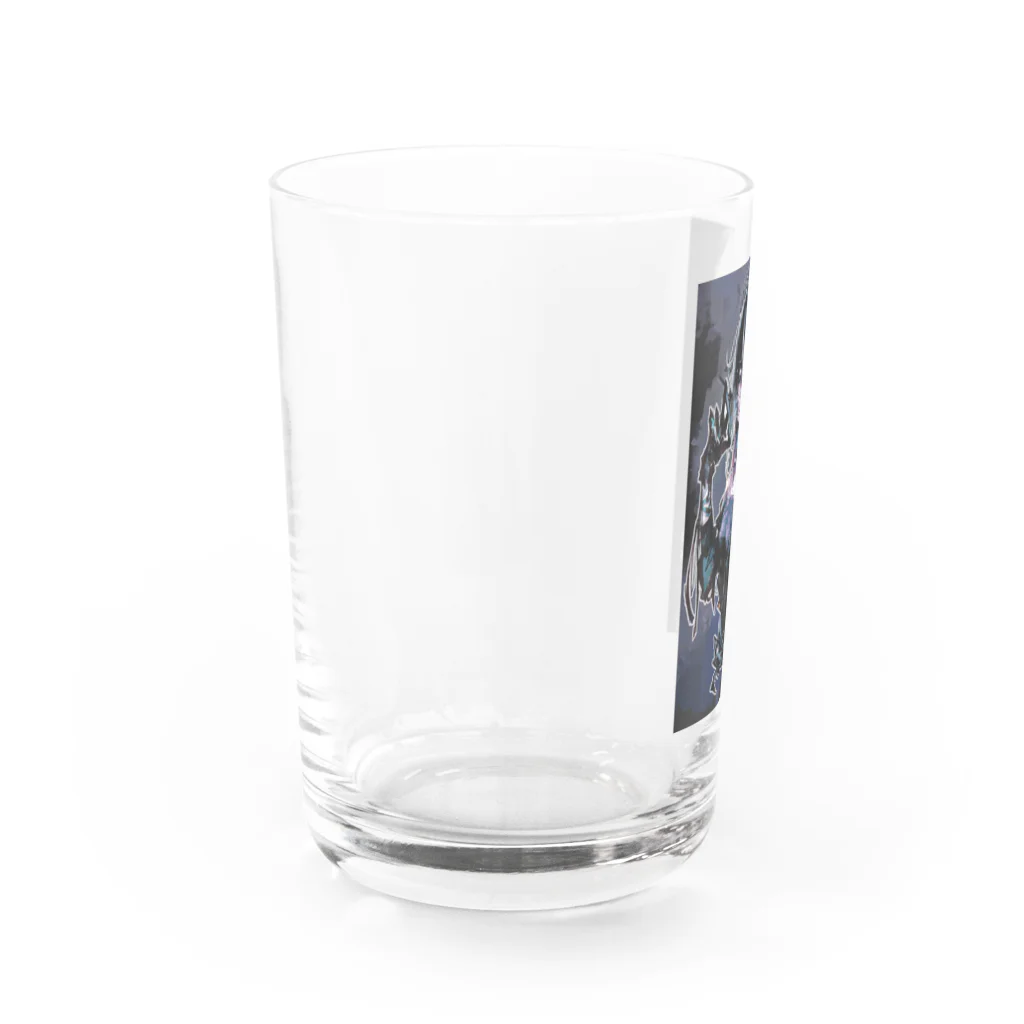 静夜の静夜グッズ 青 Water Glass :left