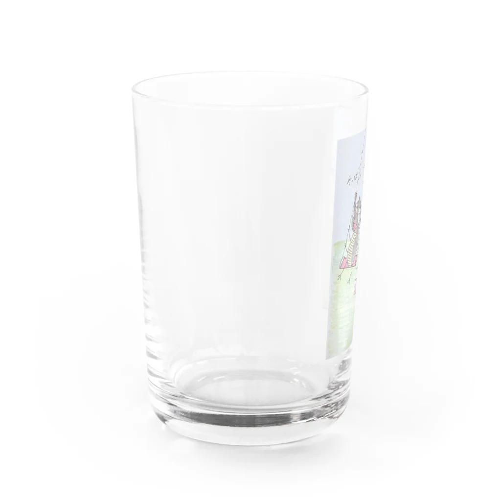 若ちゃんショップのブランコって楽しいね🎵 Water Glass :left