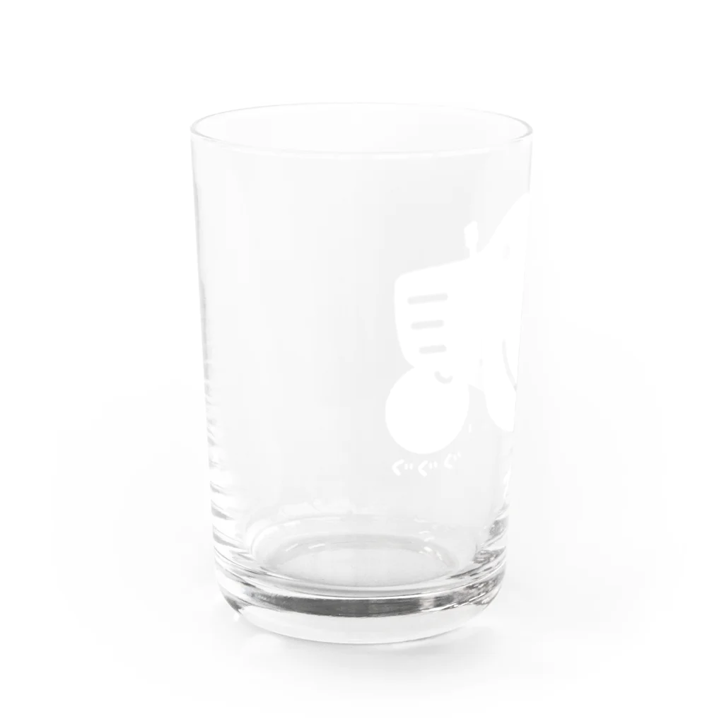 イラスト MONYAAT のみつぐトリ 白 Water Glass :left