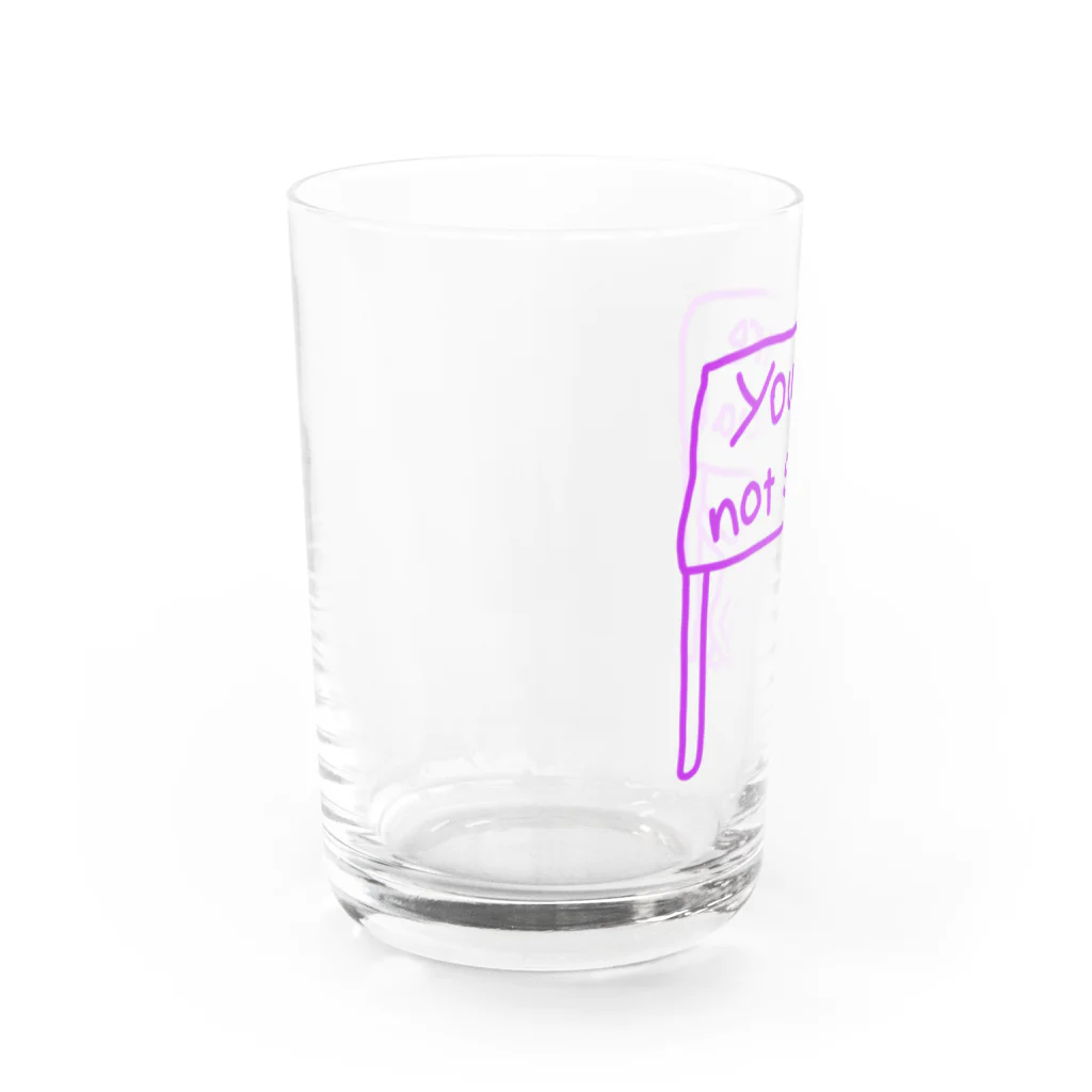 Monniecantcriedのyou are not special  Water Glass :left