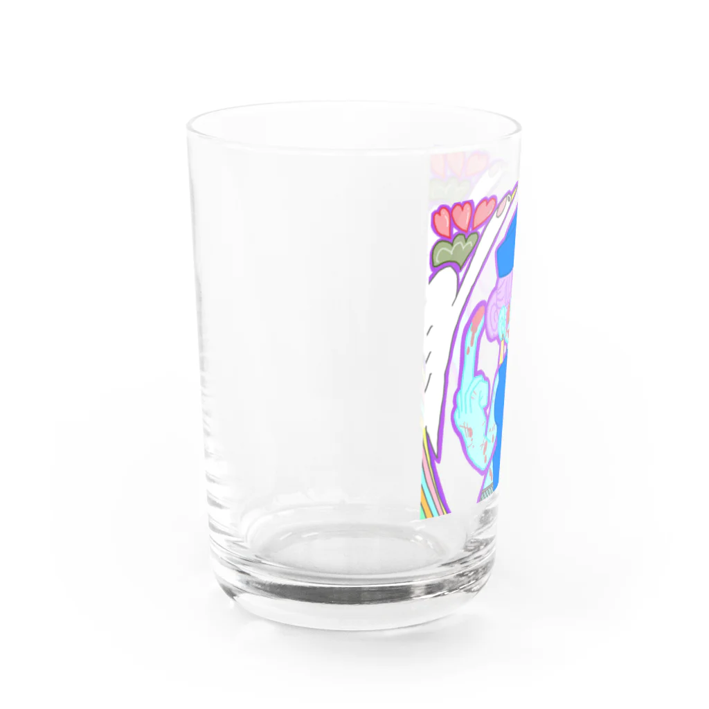 ちゅんてぃーのはにゃ Water Glass :left