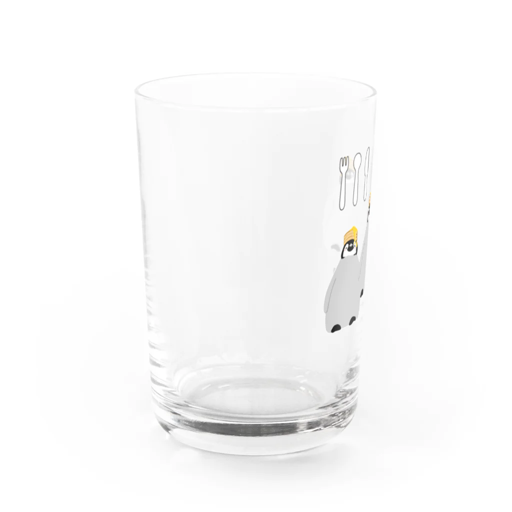 PGcafe-ペンギンカフェ-のホットケーキ三兄弟ペンギン Water Glass :left